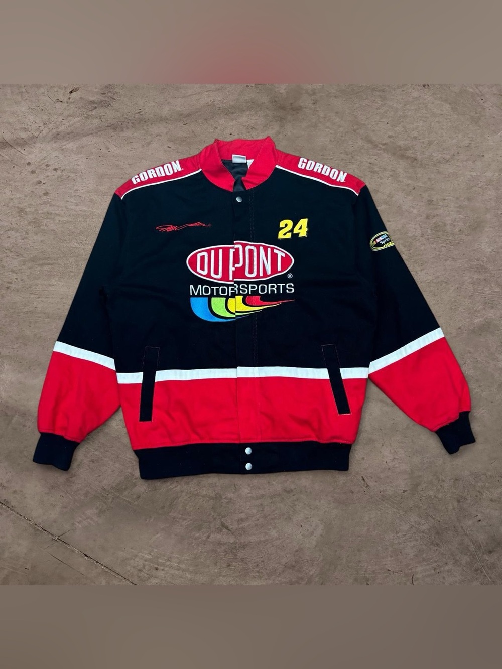 2000s NASCAR jeff gordon dupont motorsport winners circle jacket